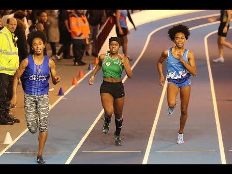 Finale 3 du 200m JUF (26''20: Mallory LECONTE ) Eaubonne, 25 NOV 2018