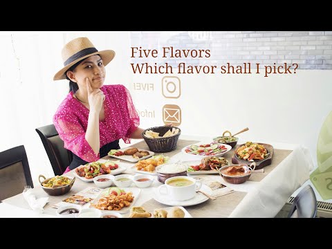 Eating Indian food at restaurant Five Flavors | The Netherlands, Voorburg