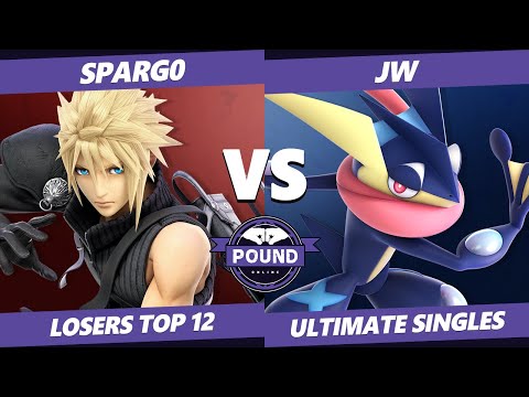 Pound Online 2020 SSBU Losers Top 12 - JW (Greninja) Vs. Spargo (Cloud) Smash Ultimate Singles