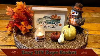 How To Make An Easy DIY Rope Basket | EverCrest