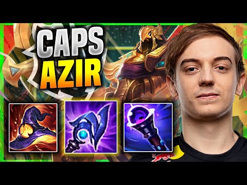 CAPS IS SO CLEAN WITH AZIR LUDEN'S! - G2 Caps Plays Azir MID vs Akali! | Season 11