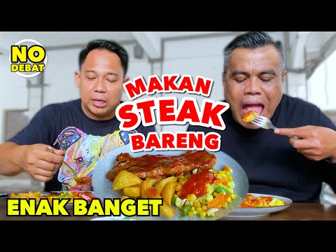 MAKAN STEAK BARENG MELON, ADAM DAN JONI - ENAK BANGET