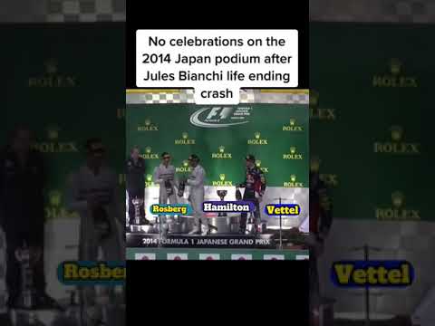 2014 Japan podium after Julies Bianchi crash in the race 😞#F1#Formula1#Vettel#LewisHamilton#Rosberg#