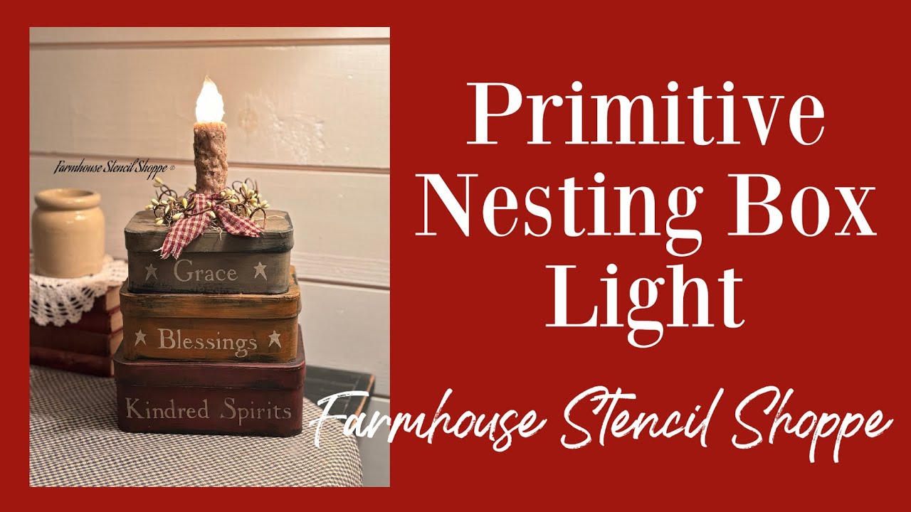 Primitive Nesting Box Light