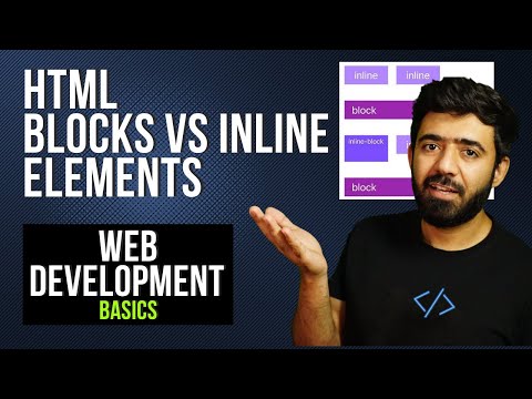Html Block Vs Inline Elements Web Development Basics Course