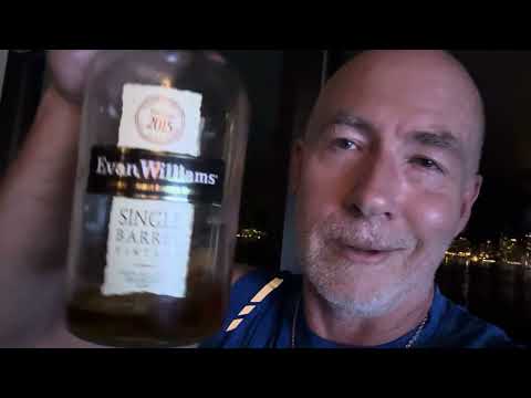 Drinking Evan Williams Single Barrel Vintage 2015 