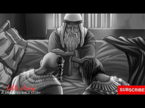 Jacob Blesses Joseph Sons Manasseh and Ephraim – Genesis 48 / AI Animated Bible Story