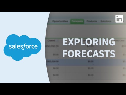 Salesforce教程--探索預測 (Salesforce Tutorial - Exploring forecasts)