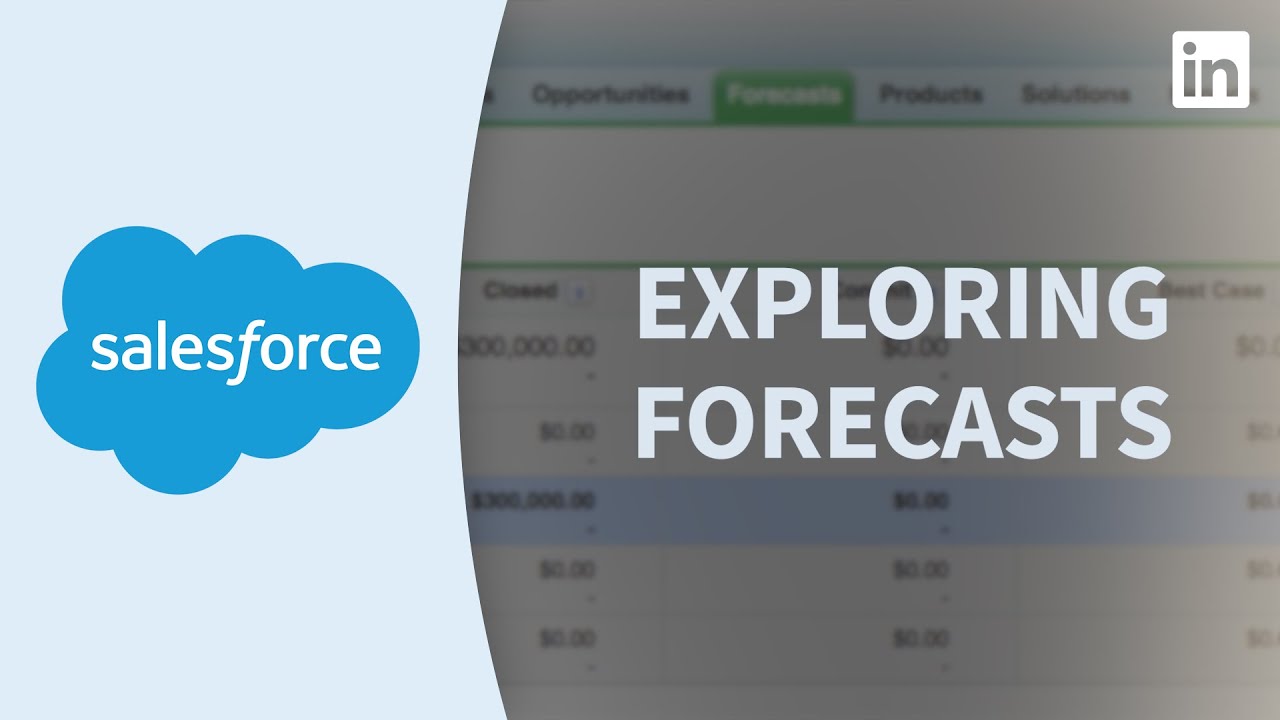 Salesforce Tutorial - Exploring forecasts