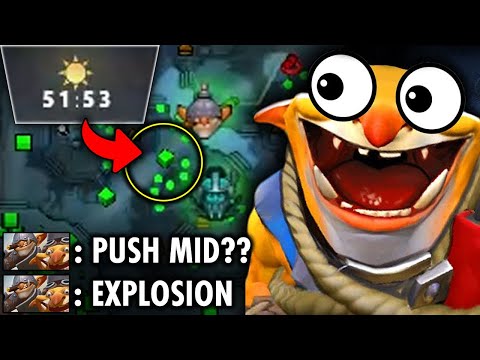 It’s 50Mins They Still Can't take Mid Tower WTF Insane Techies 100% Carry | Techies Official