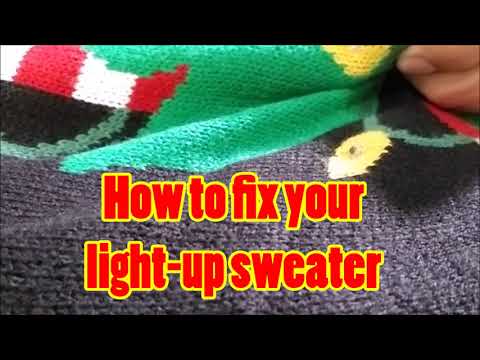 HOW TO: Fix You LIGHT UP Sweater | Quick DIY tutorial