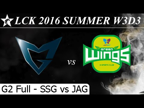 SSG vs JAG Game 2 Full + Total Damage - LCK Summer 2016 W3D3M3 Samsung Galaxy vs Jin Air Greenwings
