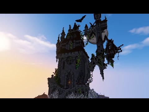 Blinti - Minecraft cinematic build - Halloween witch skycastle / Sildurs Vibrant shader