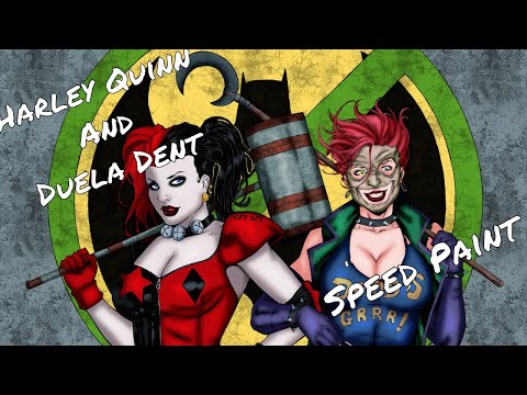 Harley Quinn and Duela Dent DC Comics Speed Paint