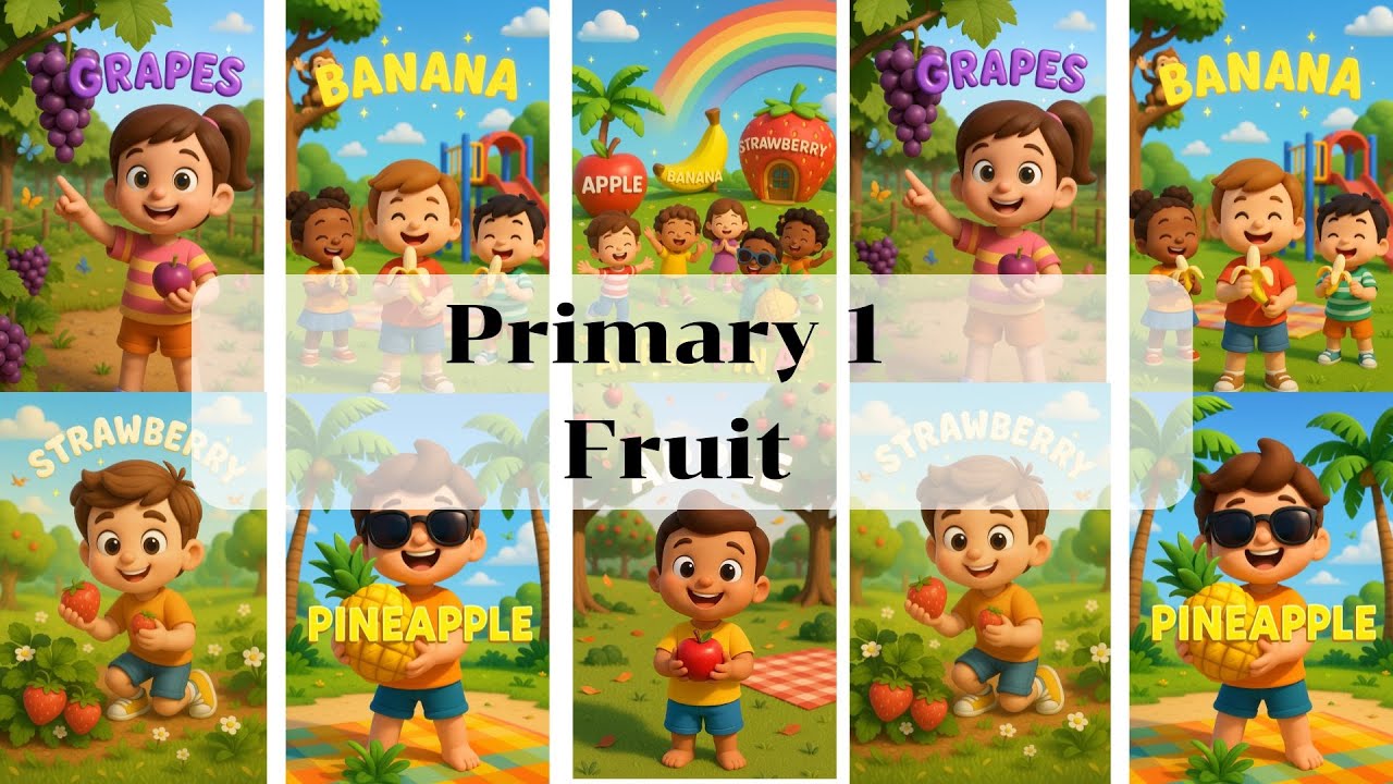 Fruit spelling song for kids