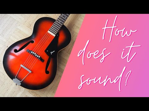 VIDEO! 1973 Framus 5/51 Studio "parlor-sized" Archtop - made in Germany - pro setup, player ready image 13