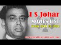 I S JOHAR Movies List Film Actor I S Johar Ek Thi Ladki 1949 To Bad Aur Badnaam Javed Hashmi