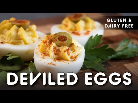 How to Make Classic Deviled Eggs Recipe | Easy-4 Ingredients | Gluten Free, Dairy Free