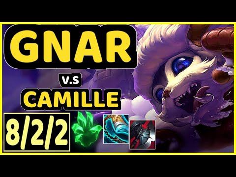 SUMMIT (GNAR) vs CAMILLE - 8/2/2 KDA TOP CHALLENGER GAMEPLAY - KR