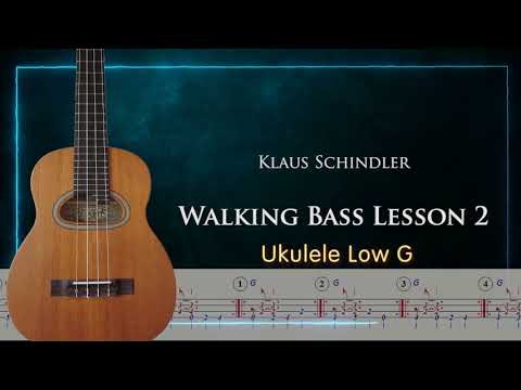 Ukulele low G Walking Bass Lesson 2