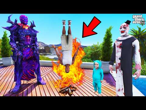 Franklin Trapped by Dormammu Monster in GTA 5 | SHINCHAN and CHOP