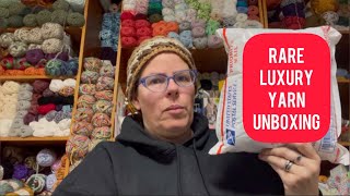 Rare Yarn unboxing Rare fibers from The Miller Girls Vegan Yarn #yarnunboxing #fibers Natural Yarn