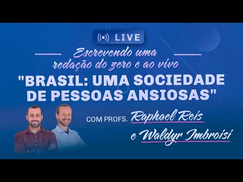 Escrevendo uma redação do zero sobre ANSIEDADE