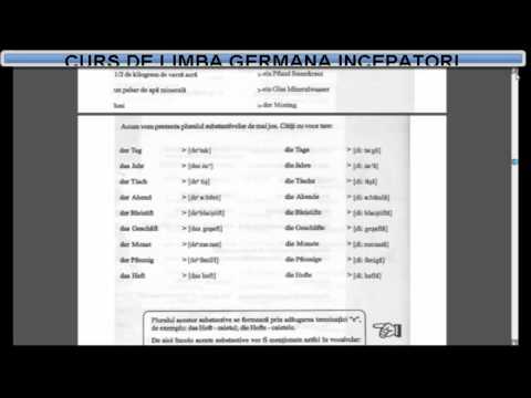 Curs de limba Germana incepatori (tema+dictionar) - Lectia 9