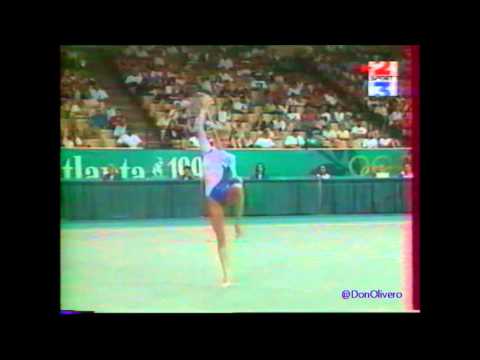 Cindy STOLLENBERG (BEL) rope - 1996 Atlanta Olympics Qualifs