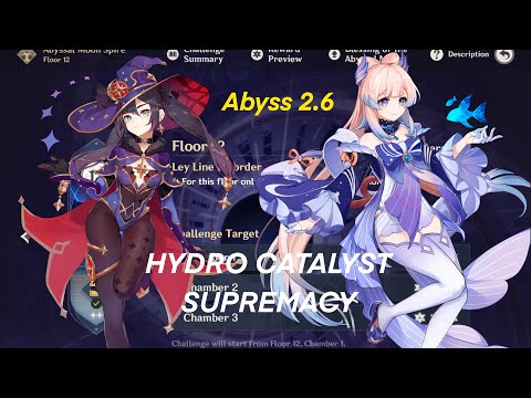 Hydro Catalyst Supremacy F2P Mona freeze team and Kokomi Taser Team Abyss 2.6  Floor 12 Mobile