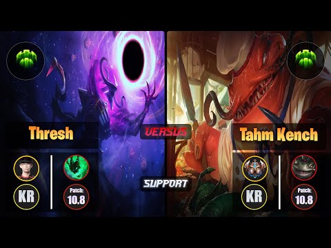 Irove THRESH (Support) [Guardian] VS TAHM KENCH - Challenger KR Patch 10.8