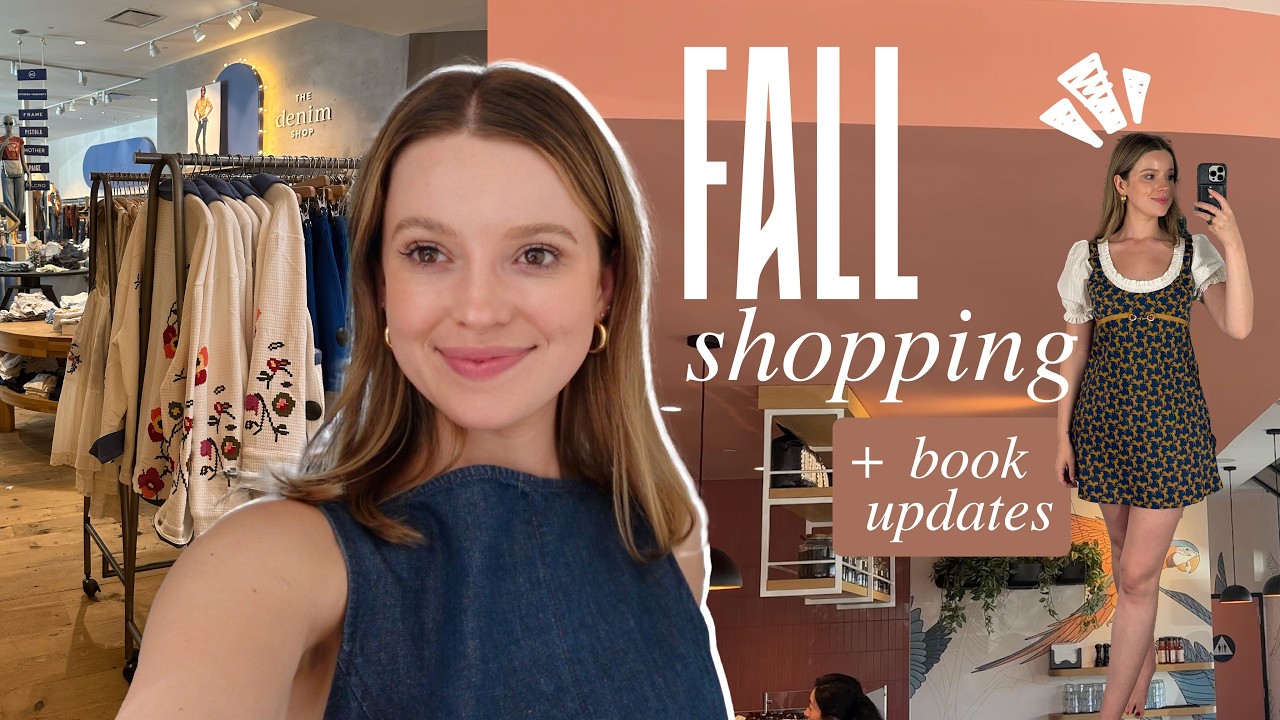 VLOG: come have a cutie lil shopping day with me? (+ book updates and house projects!)