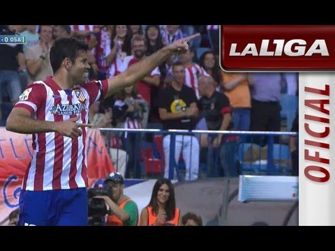 Gol de Diego Costa (2-0) en el Atlético de Madrid - Osasuna - HD