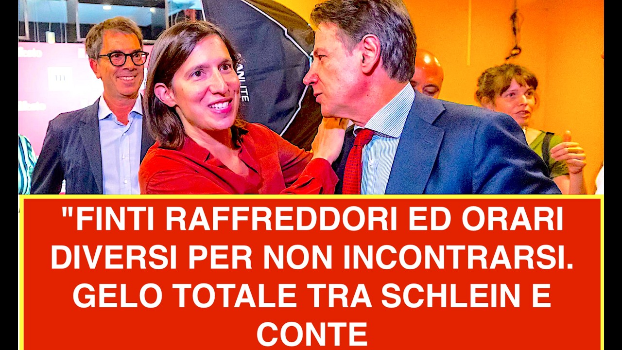 "FINTI RAFFREDDORI ED ORARI DIVERSI PER NON INCONTRARSI. GELO TOTALE TRA SCHLEIN E CONTE
