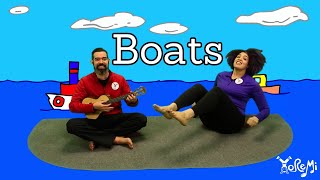Boats (Boat Pose & Bow Pose, Animated) | Kids Yoga Music and Mindfulness with Yo Re Mi