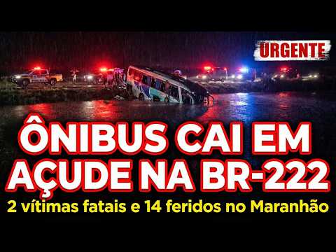 Ônibus cai em açude e deixa vítimas fatais e feridos | Pindaré-Mirim | Maranhão