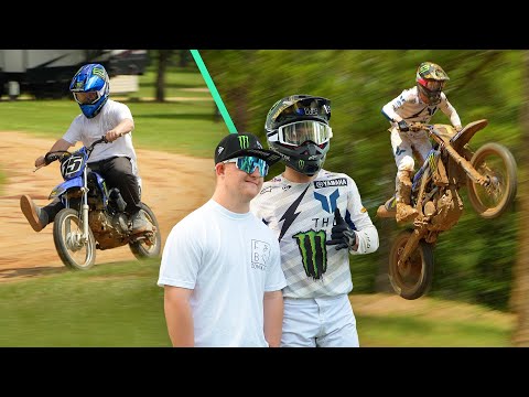 Haiden Rides Dirtbikes With His Biggest Fan!