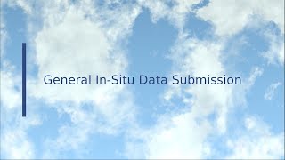 General EBAS In-Situ Data Submission Procedures