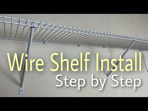 Rubbermaid White Wire Shelf Install - Easy Step By Step Installation