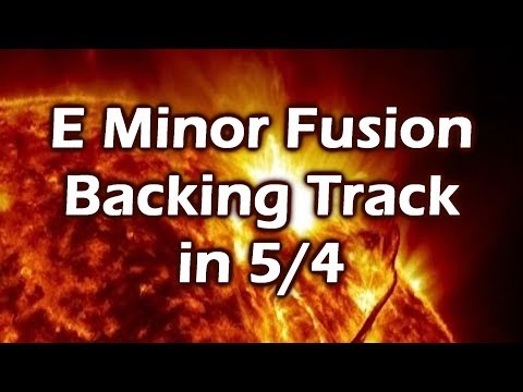 E Minor Fusion Backing Track In 5/4 Time