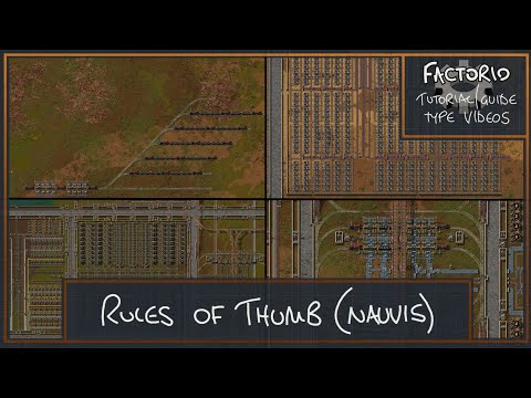 Factorio - Rules of Thumb (Nauvis)