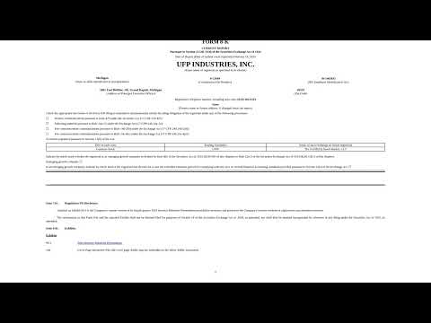 UFP Industries: Wood-Carving Ninjas of Wall Street?! (8-K Decoded)