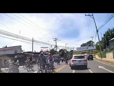 Gran caravana de motociclistas tomó transitadas carreteras de Heredia