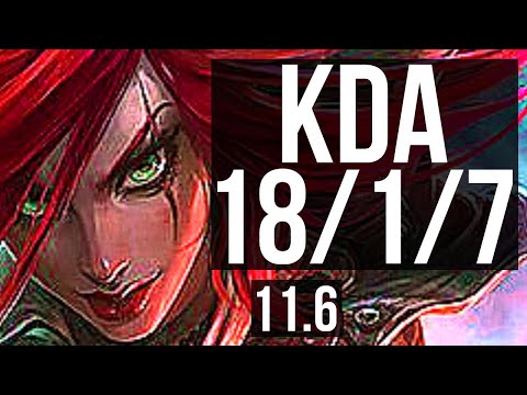 KATARINA & Amumu vs JHIN & Taric (ADC) | 18/1/7, Legendary, 1.5M mastery | BR Diamond | v11.6