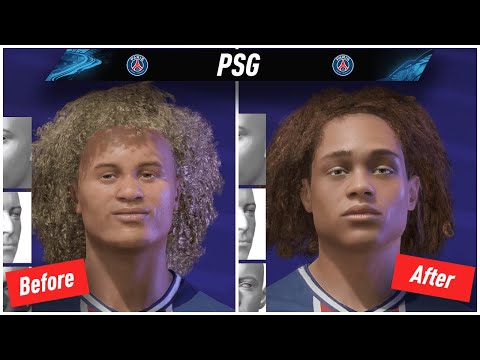 FIFER's FIFA 21 Realism Mod vs Default FIFA Faces Comparison | Paris Saint-Germain