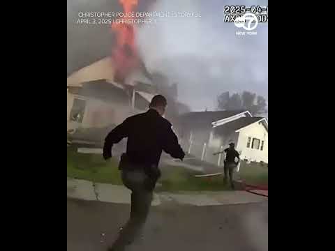 First responders rush to save firefighter after house explosion