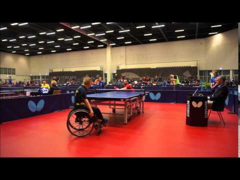 Alex Ohgren - 2015 ITTF Para Table Tennis European Championship - Rolling Around The Net