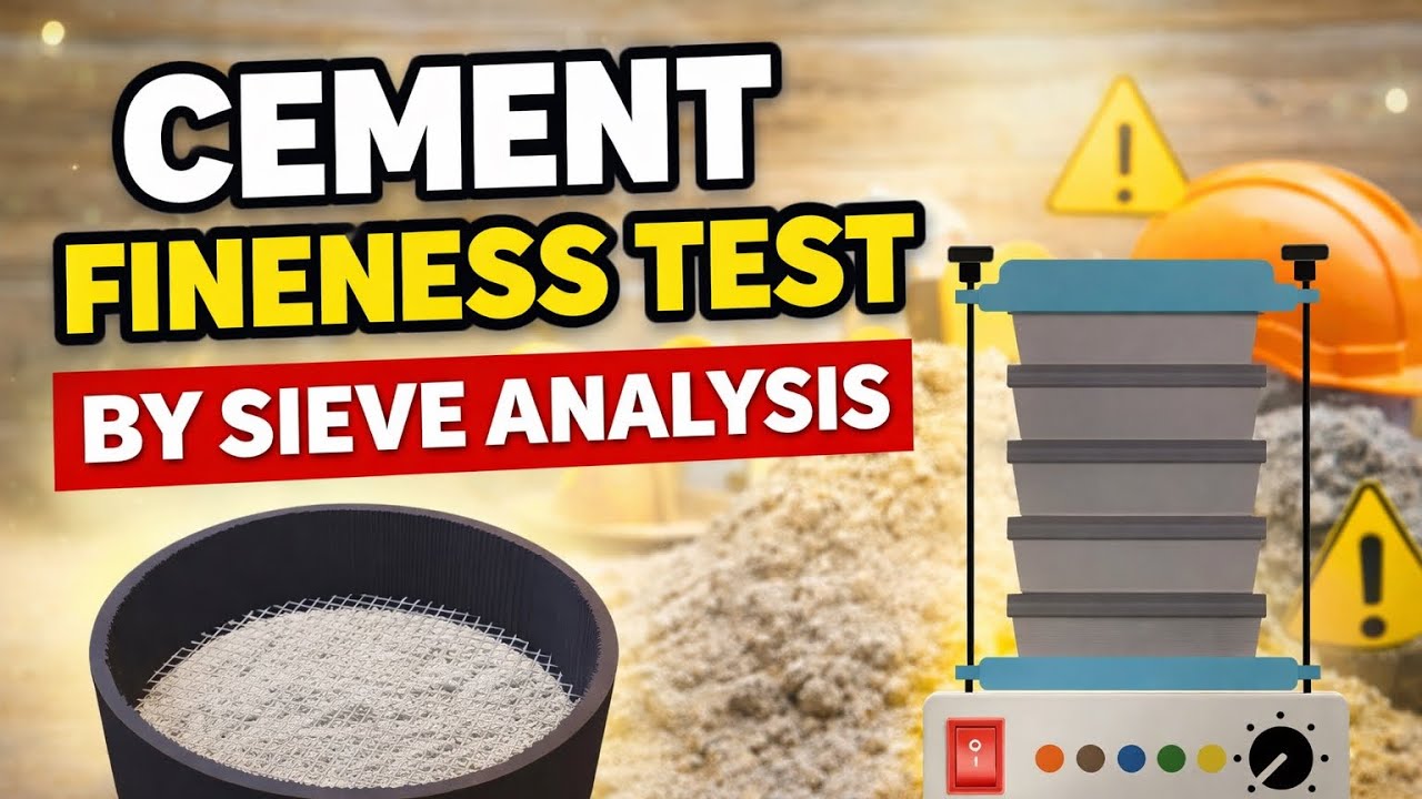Determination of Fineness of Cement by Sieve Analysis || Cement Test || Test on Cement||