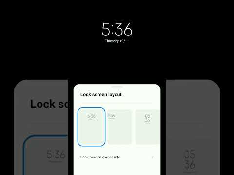Lock Screen Clock Style | How To Change Lock Screen Clock Style In Redmi #shorts #uniquetechtips