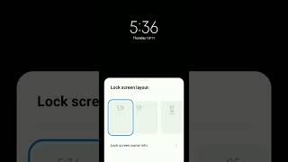 Lock Screen Clock Style | How To Change Lock Screen Clock Style In Redmi #shorts #uniquetechtips